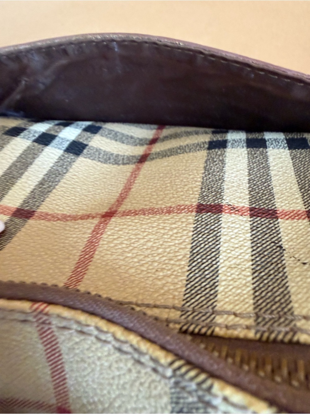 Burberry Beige/Brown Front Pocket Shoulder Bag - Picture 6 of 14